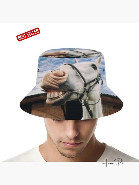 Funny Cow Tongue Bucket Hat Packable Fisherman Sun Cap Outdoor Travel Beach main image 5